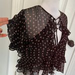 MISA Los Angeles  Raziela Top Black Ditsy Floral Photo 6