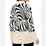 Foxcroft   Animal Print Open Front Cotton Cardigan Photo 6