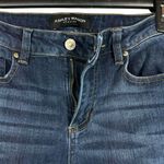 Ashley Mason  Premium SZ 0/24 Flare Jeans Floral Embroidered Frayed Boho Festival Photo 3