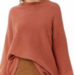 Soft Rose Cowlneck Sweater Red Photo 0