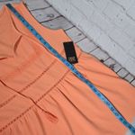 Frye Peplum Lace Trim Tank in Cadmium Orange M NWT Photo 9