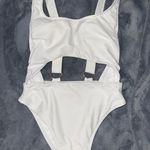 Rachel Roy White Cutout One Piece Swimsuit Photo 0