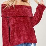 Hazel and Olive OTS Burgundy Chenille Sweater Photo 0