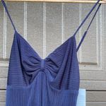 19 Cooper Midi Lined Dress Adjustable Straps NWT Navy Medium Photo 2