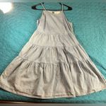 Japna  Sleeveless Tiered Baby Doll Dress in Light Blue Small Photo 2