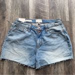 Universal Threads NWT Universal Thread Curvy Vintage Denim Midi Jean Shorts Size 10 Raw Hem Photo 6