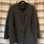 Rafaella  Gray Button Front Jacket Size 22W‎ Photo 0
