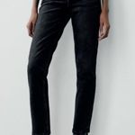 ZARA  Mom Fit High Rise / high waist Jeans in faded effect Black color Photo 1
