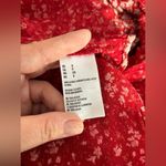 American Eagle  red floral sleeveless spaghetti strap romper with pockets size S Photo 3