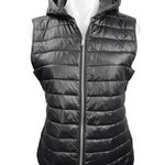 DKNY  Black Sleeveless Full Zip Outdoor Hooded Puffer Vest Jacket Size S Photo 0