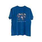 Ivory Ella  Blue Printed T-Shirt Sz M Photo 1