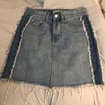 Two Tone Denim Skirt Photo 0