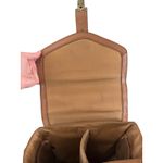 Levenger Leather Wine Carrier Tote Tan Travel Picnic Bag Vintage Hard To Find Photo 4