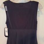 Byer California Vintage Black V Neck Sleeveless Top with Tie Detail Retro Style Size Medium Photo 3