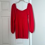 Princess Polly  Red Ruffle Mini Dress Balloon sleeve Bodycon Lined Size 0 Photo 4