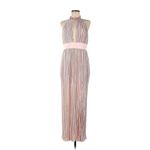 The Jetset Diaries TJD The Jetset Dairies Women's Pink Blush Pleated Skirt Halter Gown Size L Photo 2
