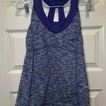 Road Runner Sports Blue Print V Neck Sleeveless Tank size M Size M Photo 0