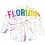 Disney  Mickey Mouse Florida Rainbow Tie Dye Spirit Jersey for Adults - size L Photo 14