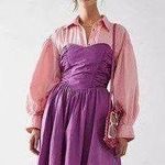 Free People Cohen Poplin Midi Dress Photo 4