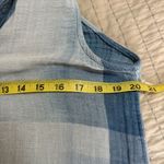 Cloth & Stone  Cotton Gauze Blue White Plaid Sleeveless‎ Dress Pockets Large Photo 2
