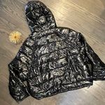 ZARA  Black Water Repellant Slicket Puffer  Jacket Size Large Photo 6