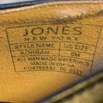 Jones New York  black formal dress shoes size 8M with gold buckle Photo 8