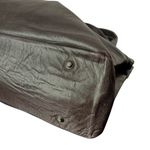 Perlina ‎ Dark Brown Soft Leather Tote Bag Laptop Business Shoulder Handbag Photo 4