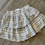Aerie  ruffle smock plaid skirt ✨ Photo 6
