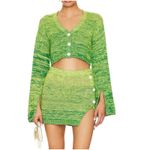 Lovers + Friends - Genia Ombre Cardigan and Skirt Matching Set in Green Photo 6