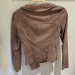 ZARA  suede feel tan zip up jacket EUC Photo 3