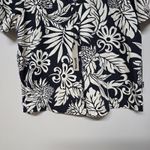 Birdwell Beach Britches Hawaiian Shirt Women's M Black White Floral Cotton NWT Size M Photo 3