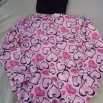 Candie's intimates women's hooded pajama top pink black hearts size Large Photo 6