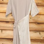 NWT Pas de Calais Lagenlook Oversize Wrap Dress Tan Photo 0