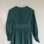 MOUSSY Green Power Shoulder Cotton Button Front Maxi Dress (1) Photo 6