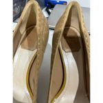 Dior  Beige Cannage Leather Bow Detail Peep Toe Pumps Photo 1