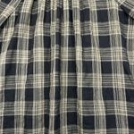 LC Lauren Conrad Women's Volume-Sleeve Plaid Top Sz S Tie Back Boho/Work Photo 3