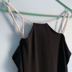 Simple Slinky Black Mini Dress Size M Photo 2