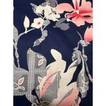 SheIn  Navy Blue Floral Print Dress Size US 6 Photo 3