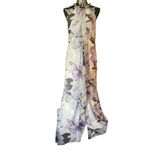 Calvin Klein NWT  STUNNING Floor Length Floral Dress Size 8 Photo 1