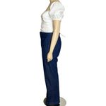 Sézane  Dan Straight Wide Leg Pants, Indigo, FR46/US14 Photo 4