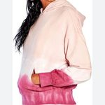 Wildfox New Women’s Pink Ombre Tie Dye Hooded Sweatshirt Hoodie Photo 1