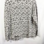 Lucky Brand  Plus Size 2X Cardigan‎ Aztec Print Grey White Boho Jacket 942 Photo 9