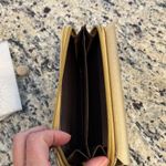 Krazy Kat  gold flower vegan leather 10 card slot trifold wallet Photo 8