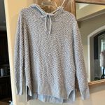 Green Tea Oversized Chunky Cozy Gray Sweater Roomy Hoodie Womens Medium Pullover Photo 1