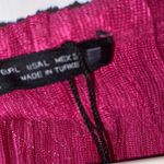 ZARA Fuschia Pink Pleated Top(Size Large) Photo 3