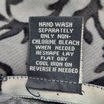 Cejon Black and Gray Textured Wrap One Size Sheer Scarf with Black Leaf Pattern Photo 6