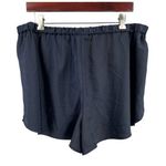 Universal Standard Shorts Navy Satin Lounge Elastic Waist Size 14-16 Photo 0
