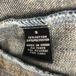 Rue 21  Denim Lace Vest Size Small Color Block Size Smal Photo 8