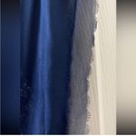 Juicy Couture  Navy Blue & White Paisley Ruffle Sleeve Dress - Size P Photo 4