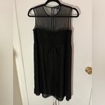 French Connection Black Sheer Top Mini Dress Photo 4